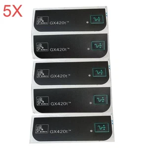 Etiqueta de panel frontal de impresora nueva 5 piezas para impresora térmica Zebra GX420T - Imagen 1 de 1