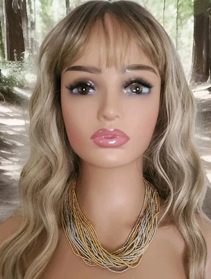 Collar Calvin Klein Plata/Dorado Metálico Semilla Cuentas Multi-Hebra Distintivo Foto 1 de 4