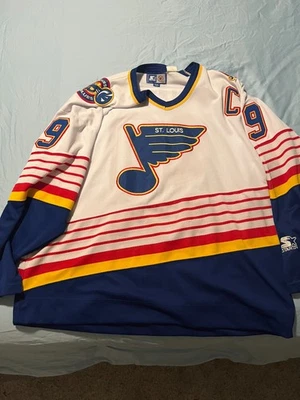 Camiseta deportiva vintage Starter Wayne Gretzky St. Louis azul excelente forma XXL Foto 1 de 4