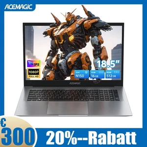 ACEMAGIC 18,5 Zoll Laptop Intel 12th N150 16GB DDR4 RAM 512GB SSD Windows 11 PRO - Bild 1 von 10