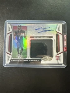 2023 Panini Certified Freshman Fabric Bijan Robinson Rookie Auto Patch /199 - Picture 1 of 2