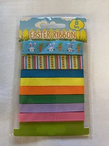 8 Easter Ribbon Bonnet Decoration - Picture 1 of 2