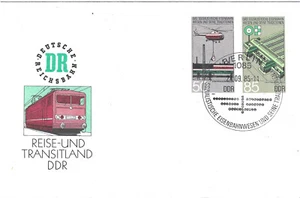 Deutsche Reichsbahn, Ganzsache 1985 mit Ausgabestempel auf Sonderumschlag - Bild 1 von 1