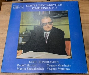 SLS 5025 13x12" '75 KIRIL KONDRASHIN "DMITRI SHOSTAKOVITCH SYMPHONIES 1-15" EX - Picture 1 of 10