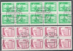 RDA 1868 + 1869 sellada en bloque de 10 cada una con número de rol (742104) - Imagen 1 de 2