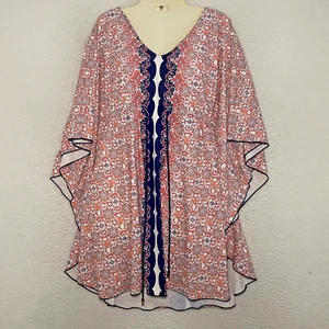 Cabana Life Schwimmen Überziehen Kaftan Damen L Kordelzug UPF Fledermausärmel Strand - Bild 1 von 9