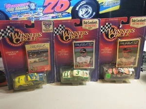 lot of 3 Winners Circle 1/64 Nascar diecast #3-15 Dale Earnhardt Wrangler Lowes - Picture 1 of 13