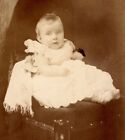 Antique CDV Carte De Visite J Holloway Carfield House Anerley baby portrait #32