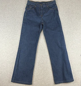 Cooper Jeans Company Women's Size 12 Blue Denim Stretch Wide Leg High Rise - Picture 1 of 12