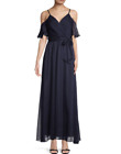 Dkny Cold-Shoulder Maxi Dress Msrp $229 Size 4 # 8B 1651 New