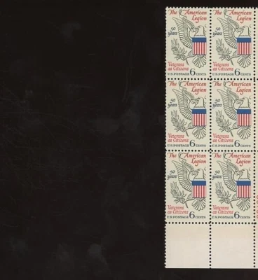 The American Legion Veterans as Citizens 6c Stamp Block of 6 - Image 1 of 2