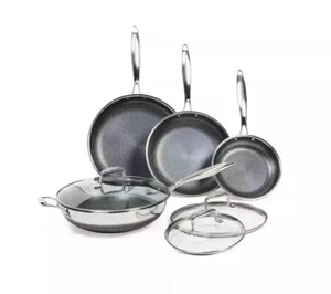 PRO STEEL Fusion Set di pentole esagonali 7 pezzi per tutti i tipi di piano cottura, manca una padella - Foto 1 di 4