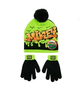 Youth/Teen Lightweight Teenage Mutant Ninja Turtles Beanie & Gloves Set NWT - Picture 1 of 4