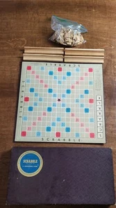 Scrabble Board Game Sel Right Selchow & Righter Dated 1953 Vintage Complete - Picture 1 of 2
