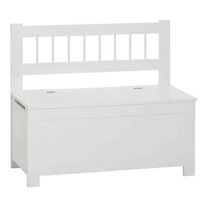 Baúl Dormitorio con Tapa Estilo Infantil Organizador de Juguetes en Color Blanco - Imagen 1 de 6
