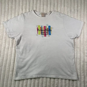 VTG Mccc Sportswear “ Grandkids Make Life Colorful “ Tshirt White Women’s Sz L - Picture 1 of 9