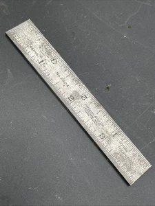 Vintage Lufkin Tempered 4" Rule No. 2504 Made In USA - Picture 1 of 7