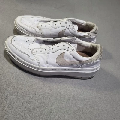 Nike Jordan 1 Elevate Low Shoes Womens Size 11 White Grey Platform DH7004-110 - Image 1 of 4