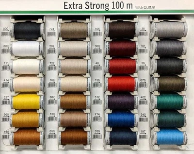 Gutermann "Extra Strong" Polyester Sewing, Embroidery Thread - 100m Spool - Image 1 of 2