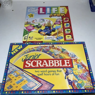 Scrabble junior  And The Game Of Life Junior Both Complete & Good Condition. - Image 1 of 4