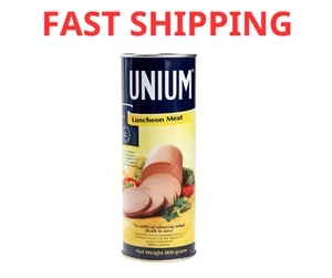 ⭐SPEDIZIONE VELOCE⭐ 1X Unium Pranzo Carne Halal (800 grammi) لانشون لحم يونيوم - Foto 1 di 1