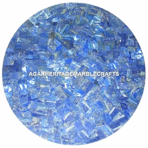12" Exclusive Marble coffee Table Top Lapis Lazuli Mosaic Inlay Outdoor Decor - Picture 1 of 4