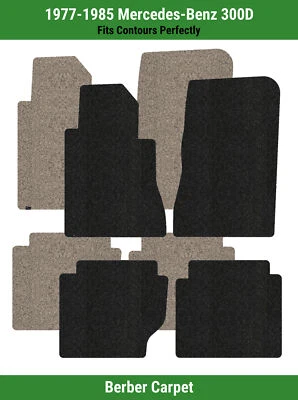 Alfombrillas Lloyd Berber fila delantera y trasera para Mercedes-Benz 300D 1977-1985  Foto 1 de 4