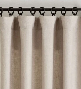 Pottery Barn Belgian Flax Linenel Curtain - Blackout Lining - Picture 1 of 5