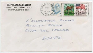 INCOMINGS MAIL LETTERA DAGLI STATI UNITI PER IL VATICANO DEL 18/11/1991 - Picture 1 of 2