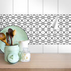 Tile Stickers Set of 4 "Milan" Kitchen, Bath, Shower Durable Sticker
