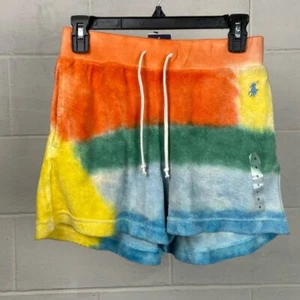 NWT POLO Ralph Lauren Women's Drawstring Terry pull on Shorts Beach Dye Pockets - Picture 1 of 8