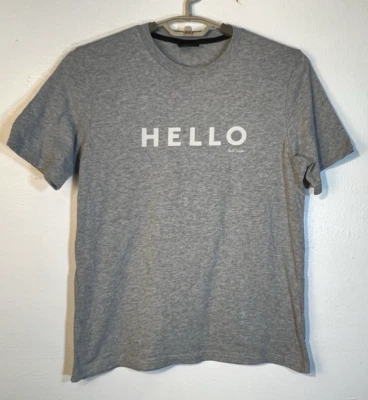Camiseta Paul Smith Talla Mediana Gris Algodón Hola/Adiós Manga Corta Cuello Redondo Foto 1 de 4