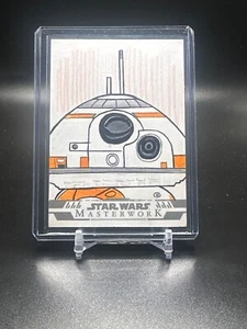2024 Topps Star Wars Masterwork BB-8 BB8 Sketch Card By Krishna Sharma - Picture 1 of 2