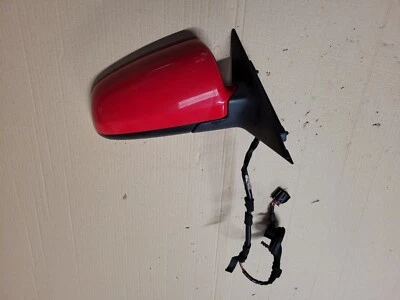 ESPEJO RETROVISOR DELANTERO DERECHO AUDI A3 8P GENUINO EN ROJO DRIVER OFF SIDE OSF 2004-08 Foto 1 de 4