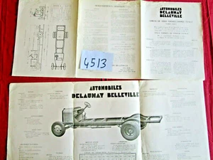 N°4513 / DELAUNAY BELLEVILLE 1925 ? : dépliant ; camion de 3 tonnes type CR3 - Picture 1 of 1