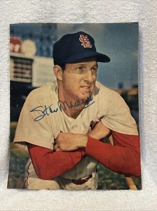 BEAUTIFUL Stan Musial AUTOGRAPHED 8x10 Magazine Photo, St. Louis Cardinals, NICE - Picture 1 of 4