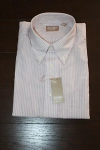 CAMISA DE VESTIR GITMAN BROS PARA HOMBRE - TALLA 15 1/2 X 34 - A RAYAS NUEVA - PRECIO DE VENTA SUGERIDO POR EL FABRICANTE $165 - Imagen 1 de 5