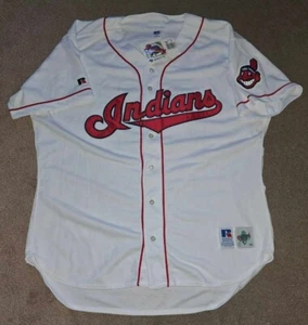 NWT Manny Ramirez Cleveland Indians Russell Authentic Jersey Sz 52 - Picture 1 of 6