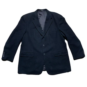 Paul Fredrick Mens Black Blazer Sport Jacket 100% Camel Hair Sze 46R  - Picture 1 of 8