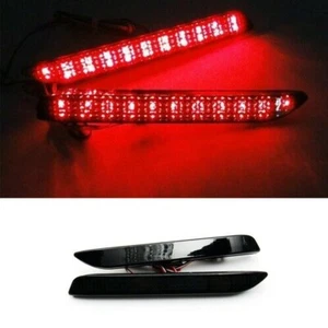 SMOKE LENS LED REAR BUMPER REFLECTOR BRAKE LIGHTS FOR 2009-2012 TOYOTA VENZA/MAT - Picture 1 of 12