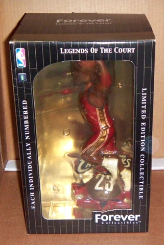 Forever Collectibles Dunking Lebron James Legends of Court Red Jersey Numbered Cover