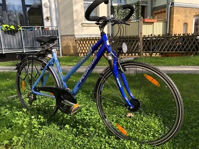 Pegasus Frauen Fahrrad in Blau  — 第 1/2 张图片