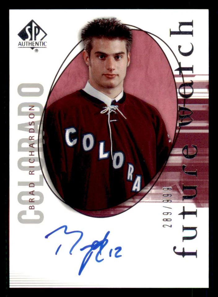 2005-06 SP Authentic #211 Brad Richardson AU RC /999 (ref 240357) - Image 1 of 2