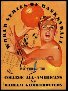 1951 Harlem Globetrotters v College All Americans Program Claire Bee Hank Iba  - Picture 1 of 6