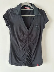Sprit Edc Blusenshirt - schwarz - Gr. L, gebraucht - Bild 1 von 2