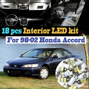 18Pcs 6000k White Interior LED Light Bulb Kit Package for 1998-2002 Honda Accord - Picture 1 of 10