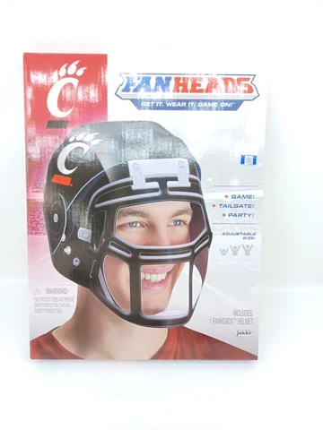 Cincinnati Bearcats Fanheads Wearable Licensed NCAA Adjustable Helmet Cover