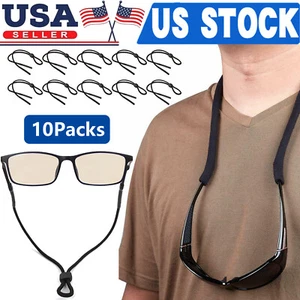 10 Pcs Neck Strap Adjustable Glasses Strap Sports Sunglasses Cord Lanyard Holder - Picture 1 of 12