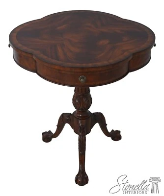 L64340EC:MAITLAND SMITH Clover Top 桃花心木鼓桌 — 第 1/4 张图片
