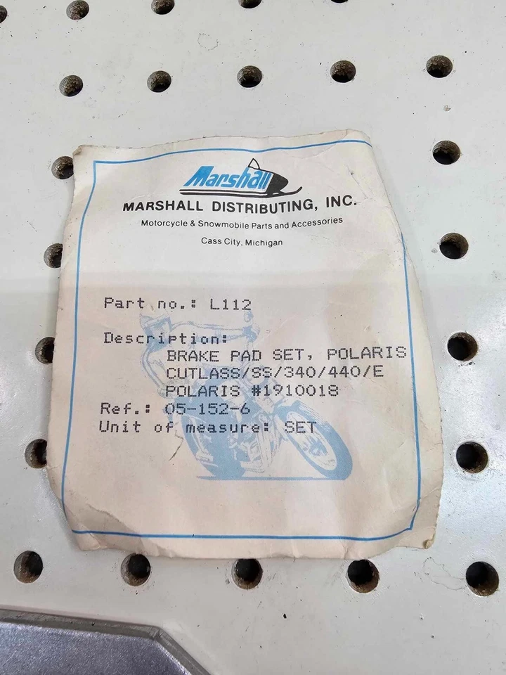 Juego de pastillas de freno vintage Polaris 81 82 Cutlass SS Sport 1910019 1910018 340 440 NOS Foto 1 de 3